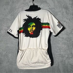 Bob‎ Marley Cycling Jersey Mens XL Ride Zip Reggae Music Athletic Activewear